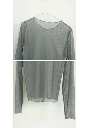 mesh see-through tee (4c)