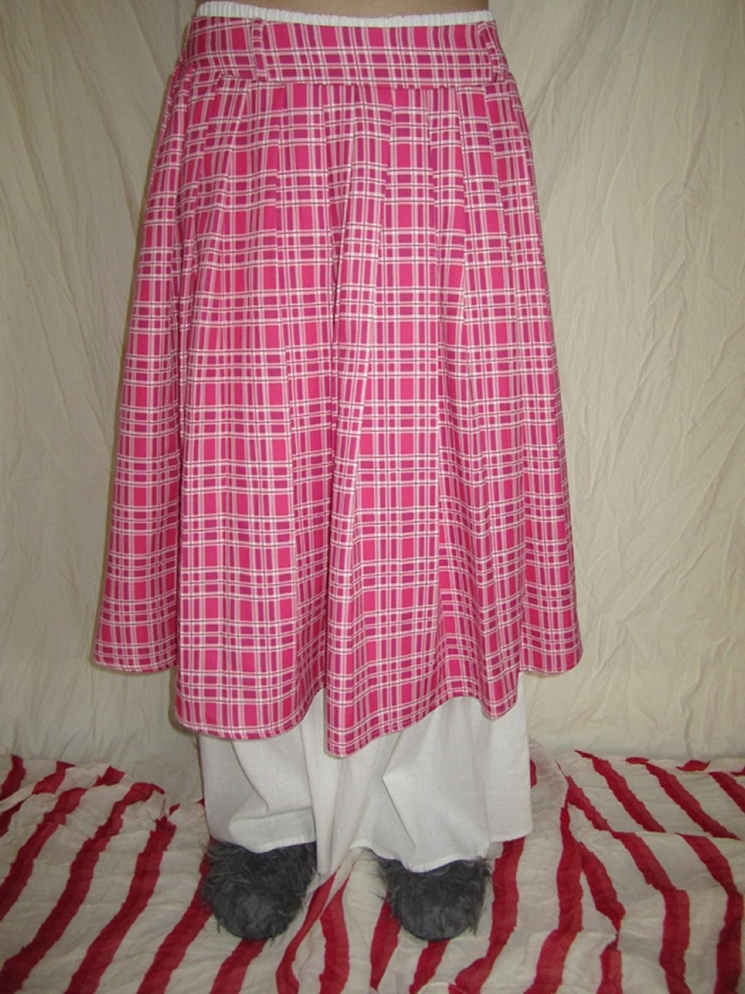 3months Hot Pink Pleats Midi Skirt