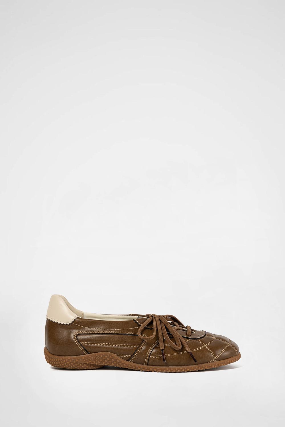 3-WAY FOLDOVER TONGUE SNEAKERS BROWN