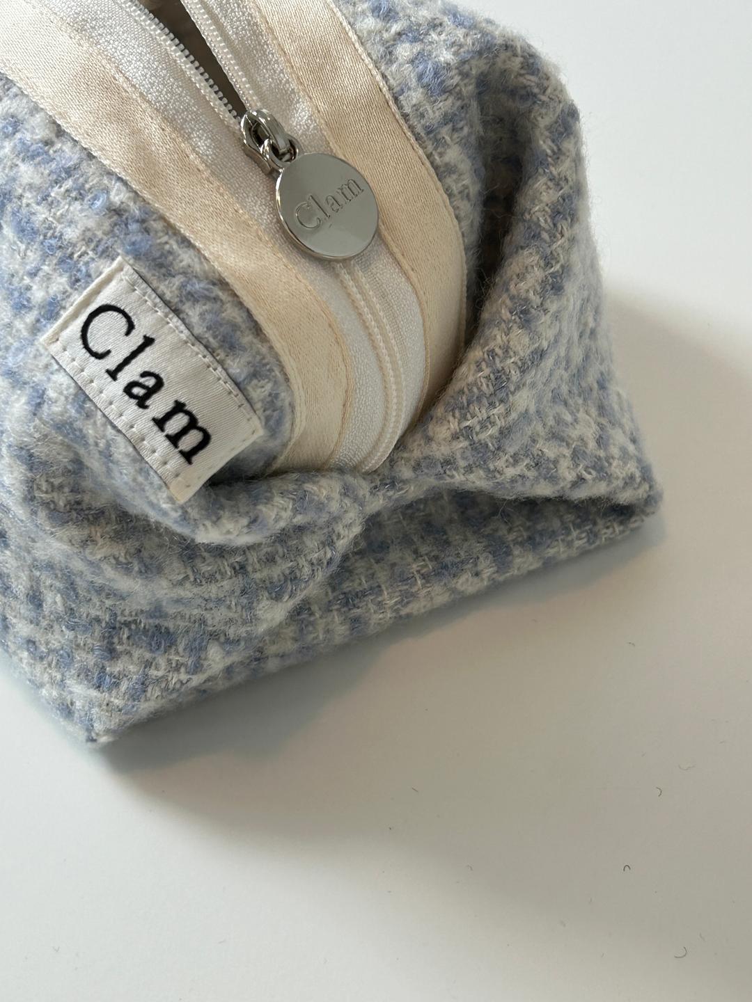 Clam round pouch _ Blue cake