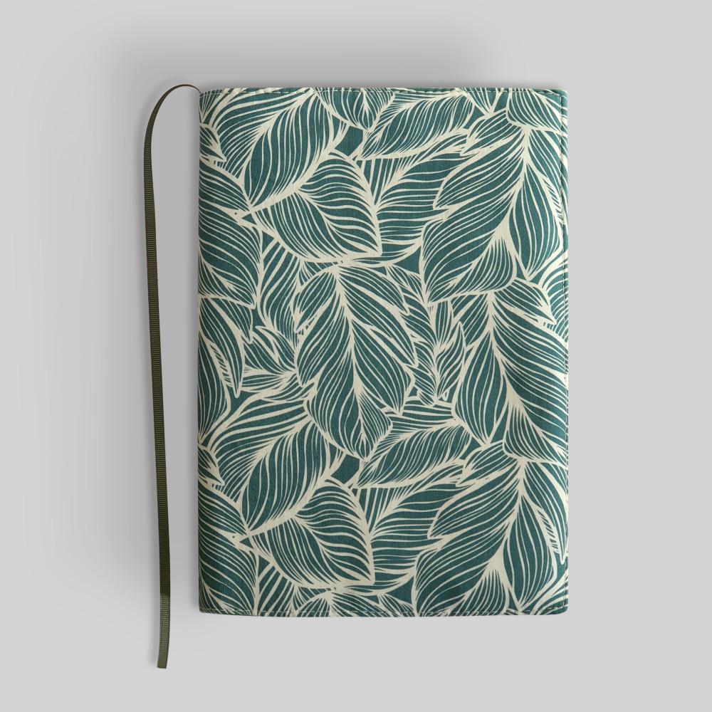 핸드메이드 맞춤제작 리프 패브릭 북커버 책커버 케이스