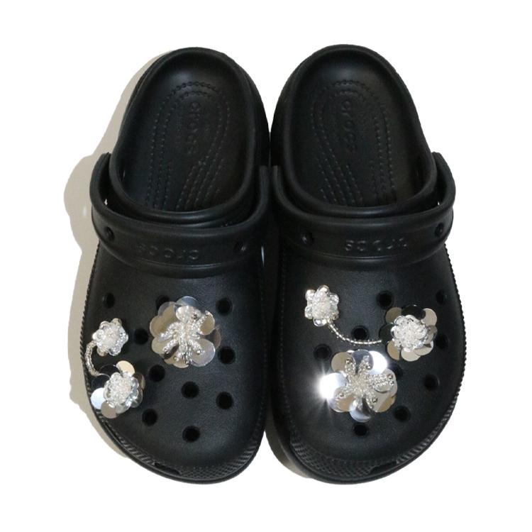 송글송글 꽃 shoe charm (silver)