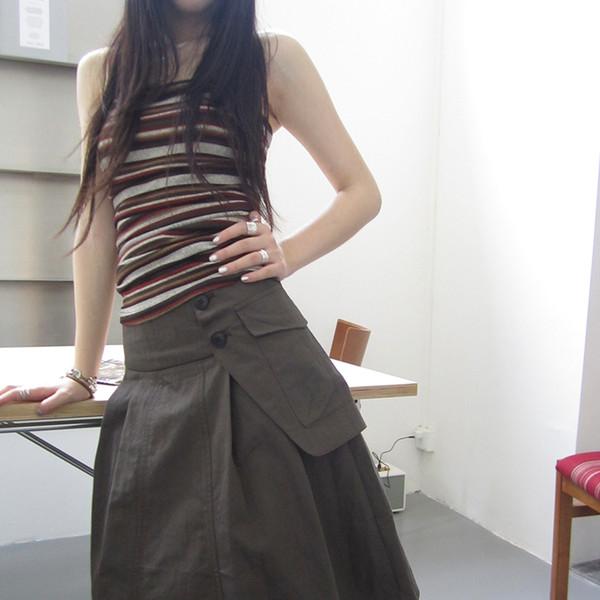 포켓 플랩 스커트