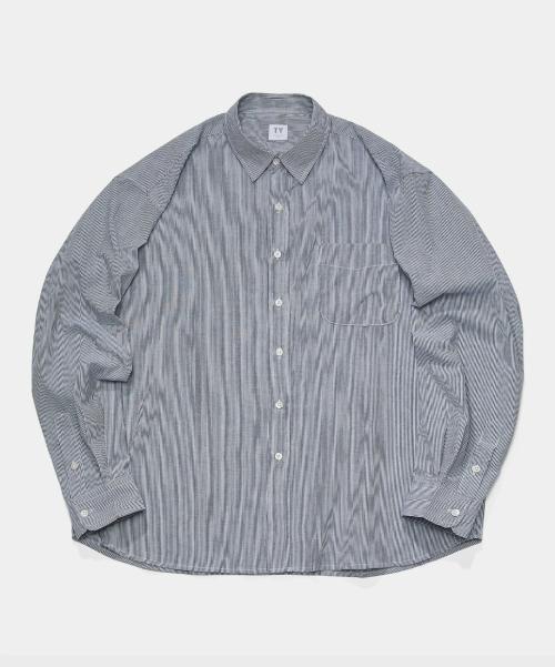 틀영(TLEYOUNG)  올데이 핀스트라이프 셔츠_Gray - 사이즈 & 후기 | 무신사