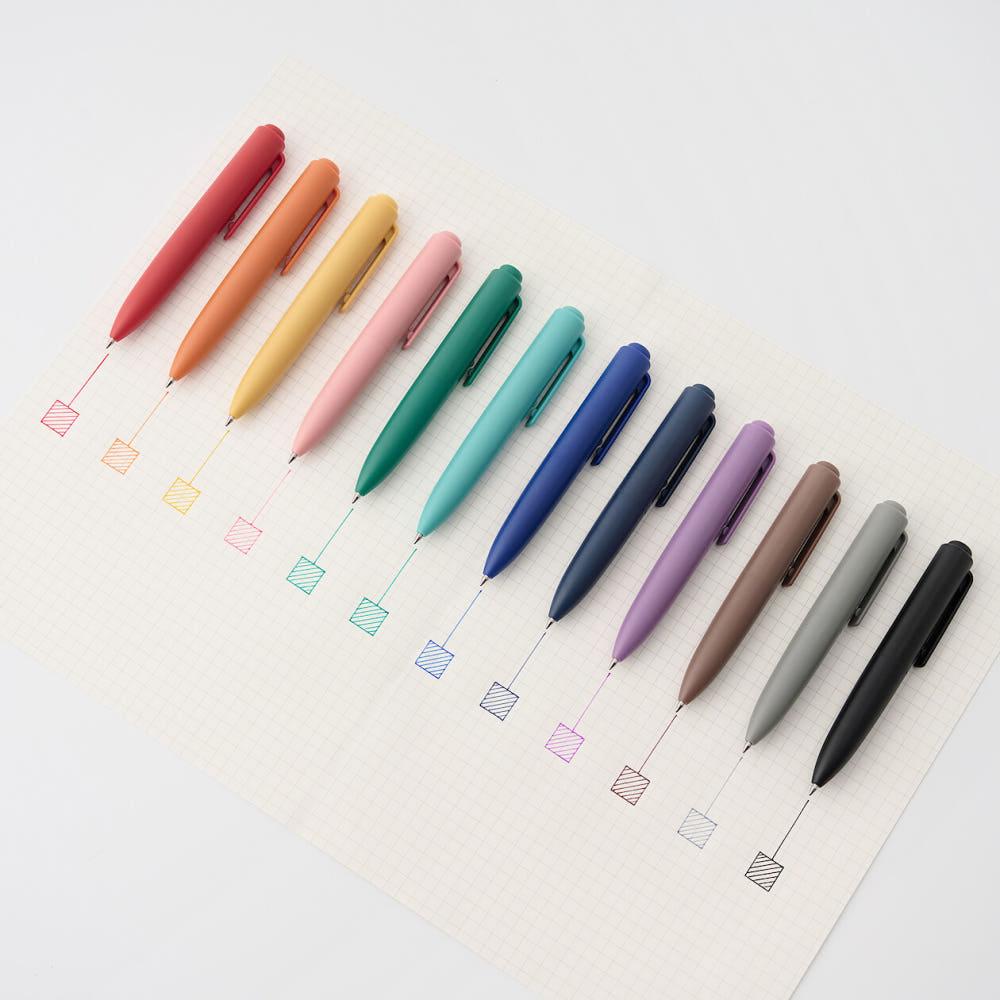 [무인양품] 노크식 컴팩트 펜 시리즈 12 Colors
