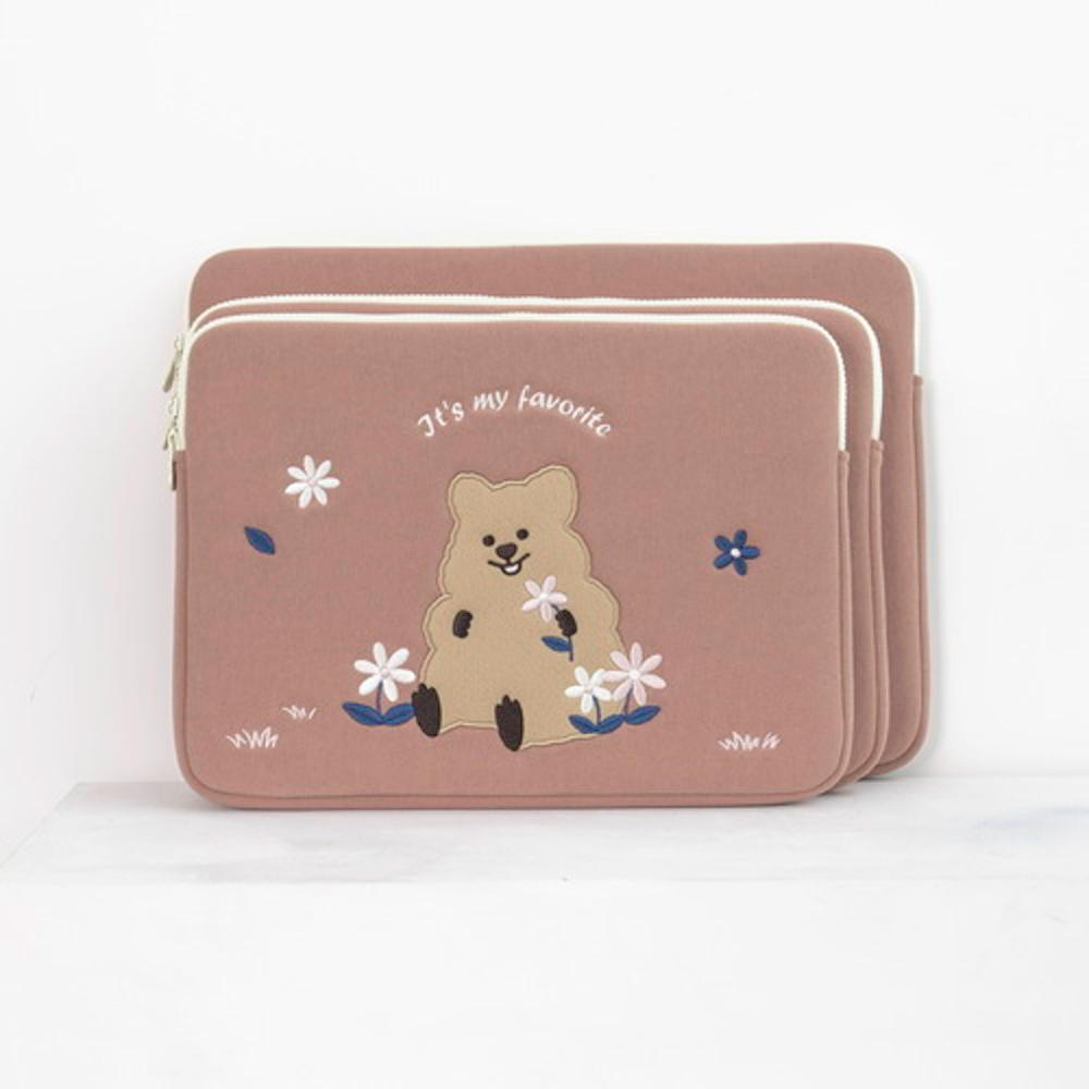 [영이의숲]페이보릿 꽃카파우치 노트북파우치