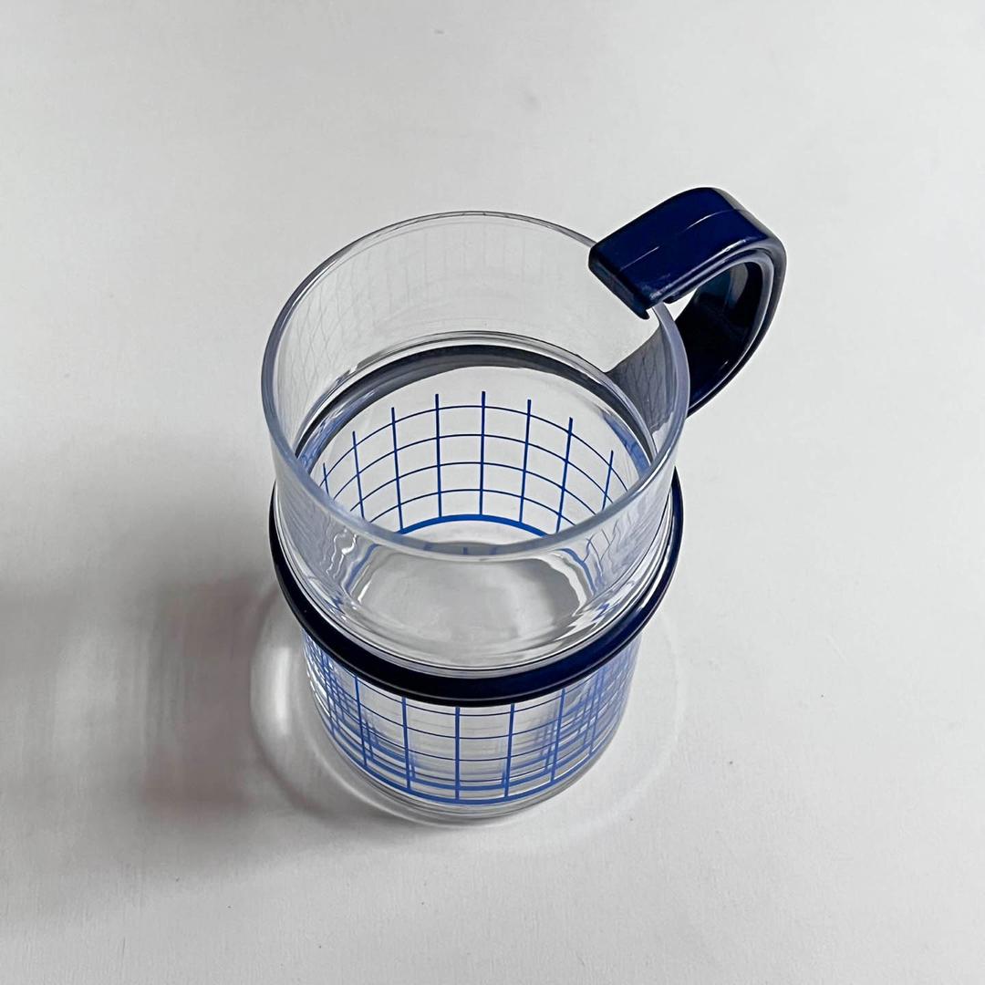 [빈티지] 플라스틱 핸들 유리 머그