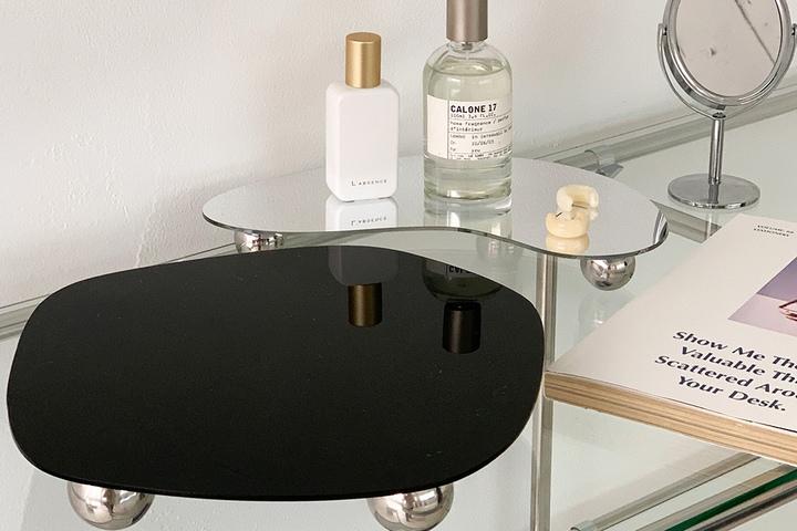 소품 오브제 트레이 블랙 실버 악세사리 인테리어 촬영소품 2color