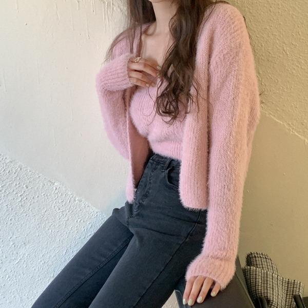 시어렛 나시가디건 세트