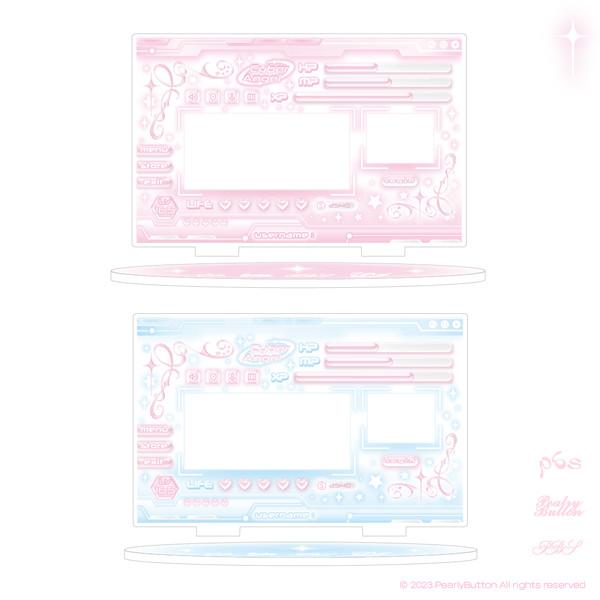 [펄리버튼] 사이버엔젤 프레임 아크릴스탠드(2type)