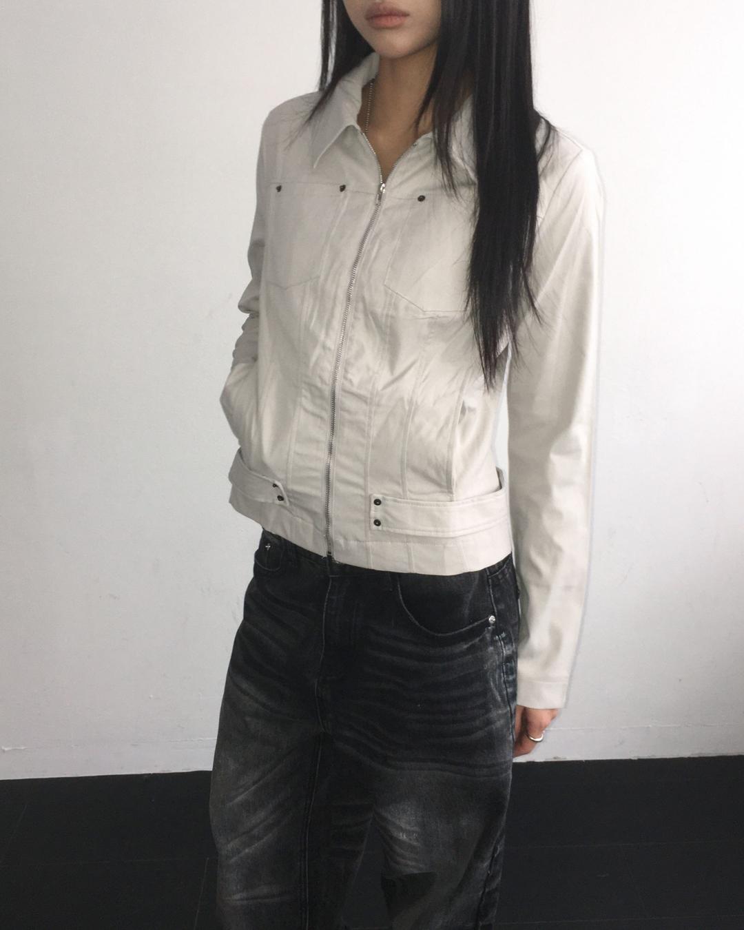 리벳 슬림 자켓