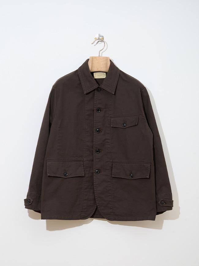 칸타테_ Whipcord Hunting Jacket [CHOCOLATE]