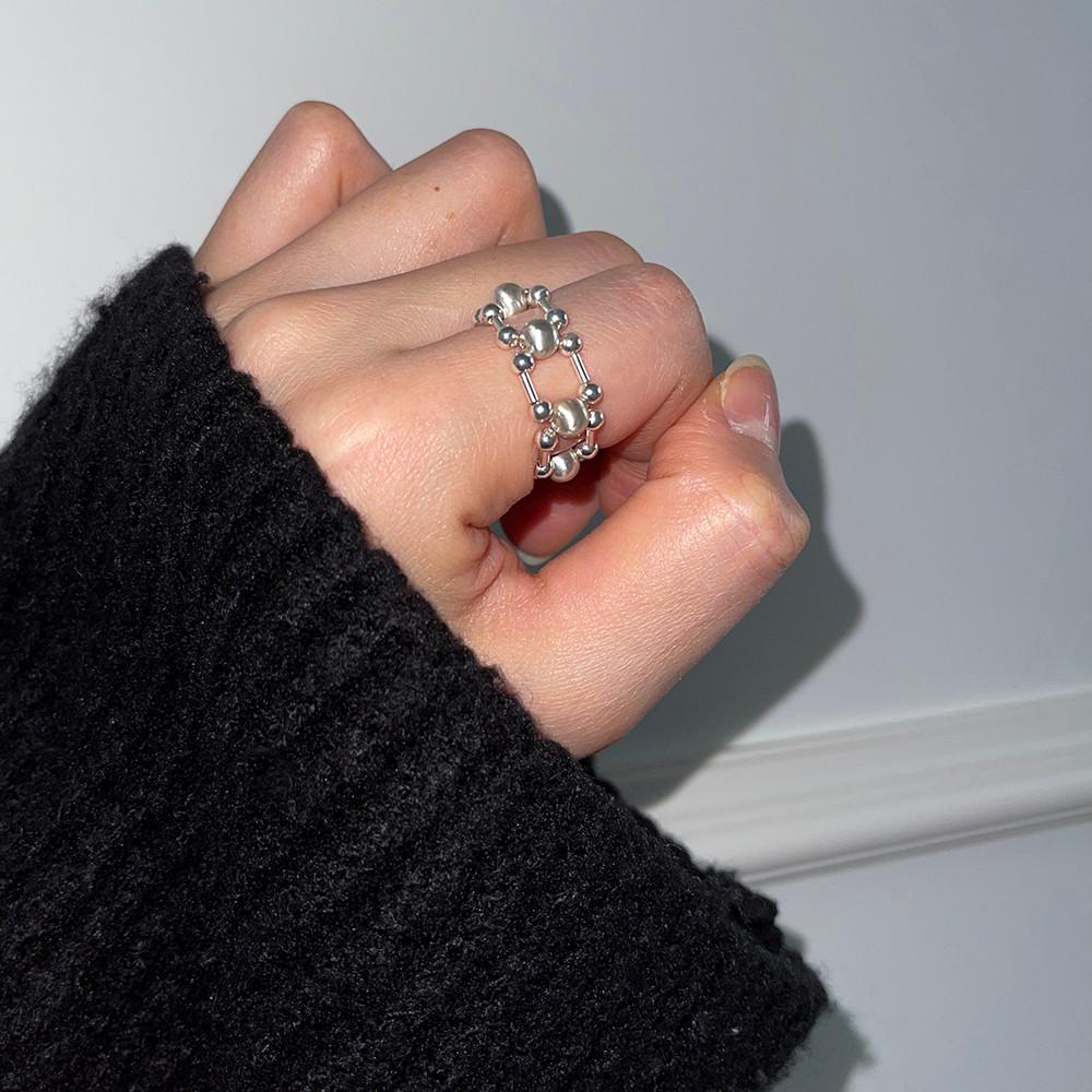 Matt Ball Pipe Ring 무광 볼 파이프 반지