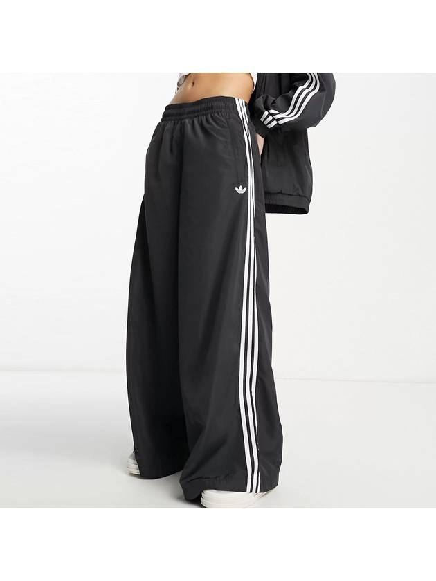 아디다스 여성 고스코아 오버사이즈 트랙 팬츠 통바지 블랙   |   발란코드 [42589811]