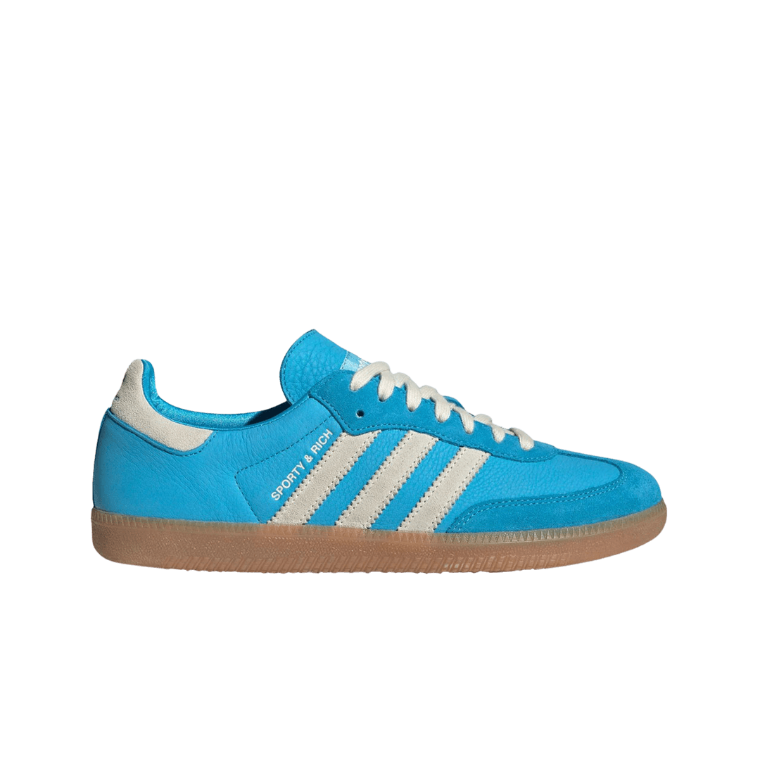 Adidas x Sporty & Rich Samba Blue Rush Cream White