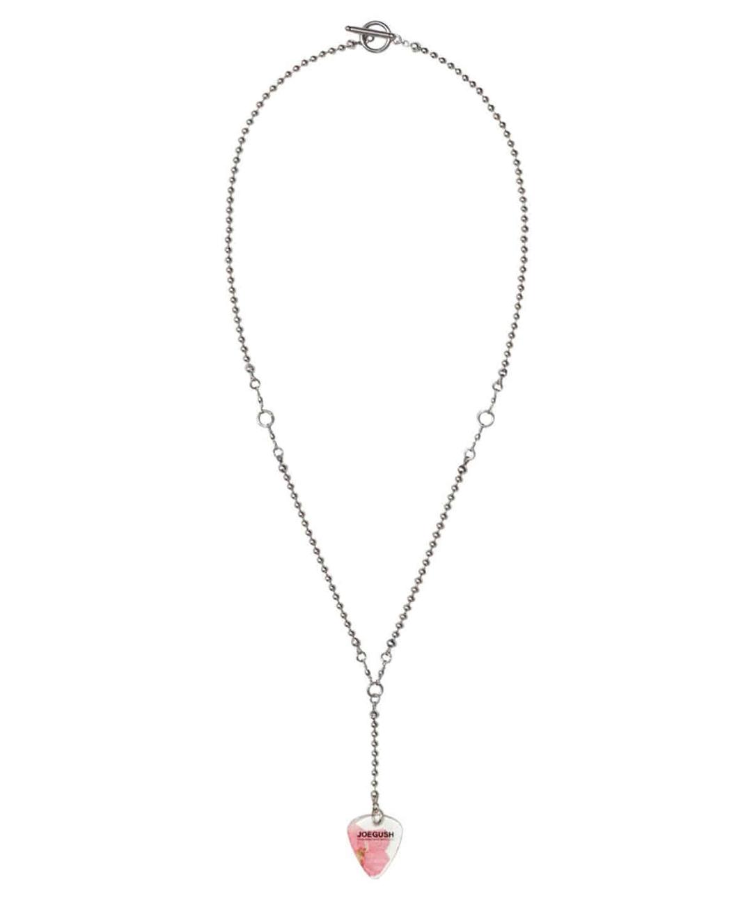 JOEGUSH Pick Necklace (Pink Larkspur)