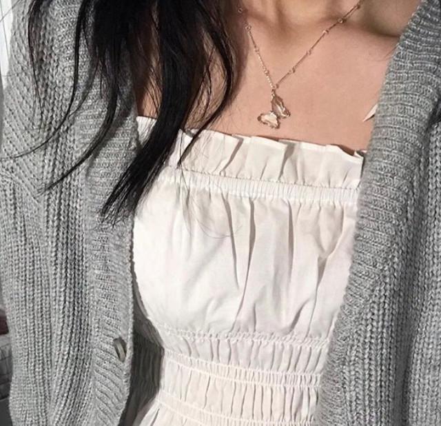 구로코리아 위안부 후원 기부 써지컬스틸 나비 목걸이