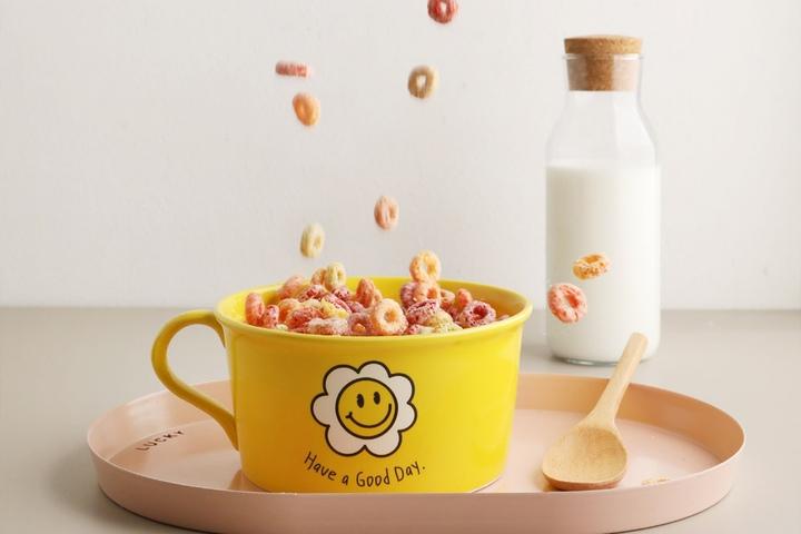 스마일 면기 시리얼볼