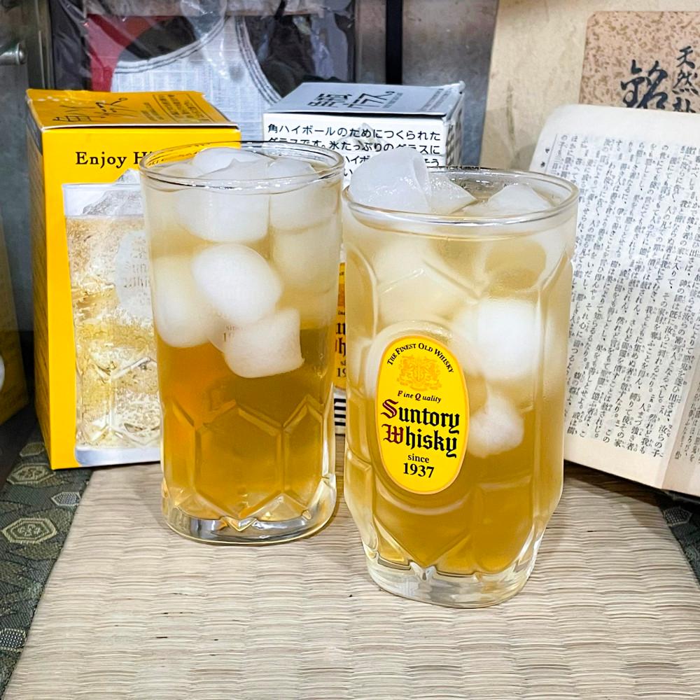 [SUNTORY] 산토리 가쿠 하이볼 글라스 유리컵-2type