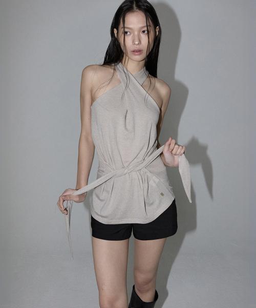 Jenny Halter Top (sand beige)