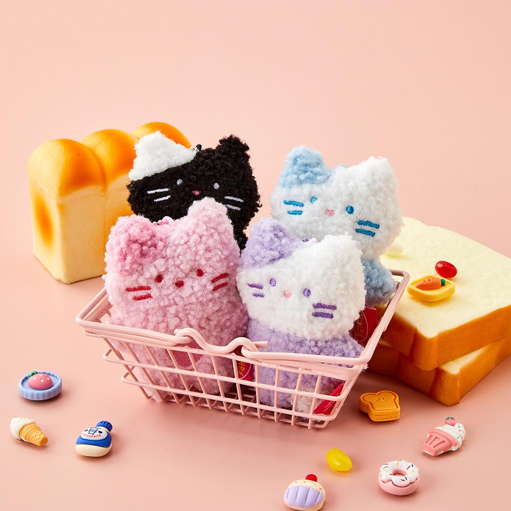 [버터샵] 뽀글이 밀크캣 키링 4colors