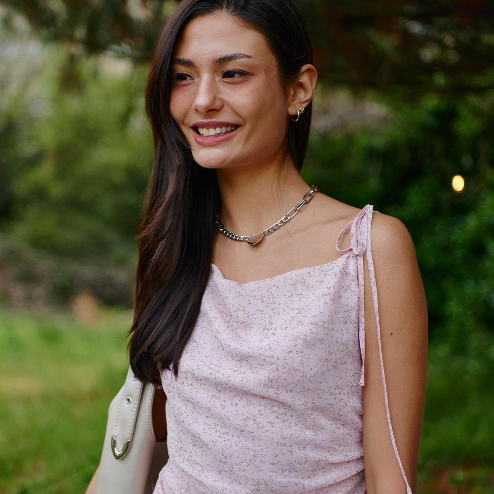 Raina boatneck one-piece-Pink