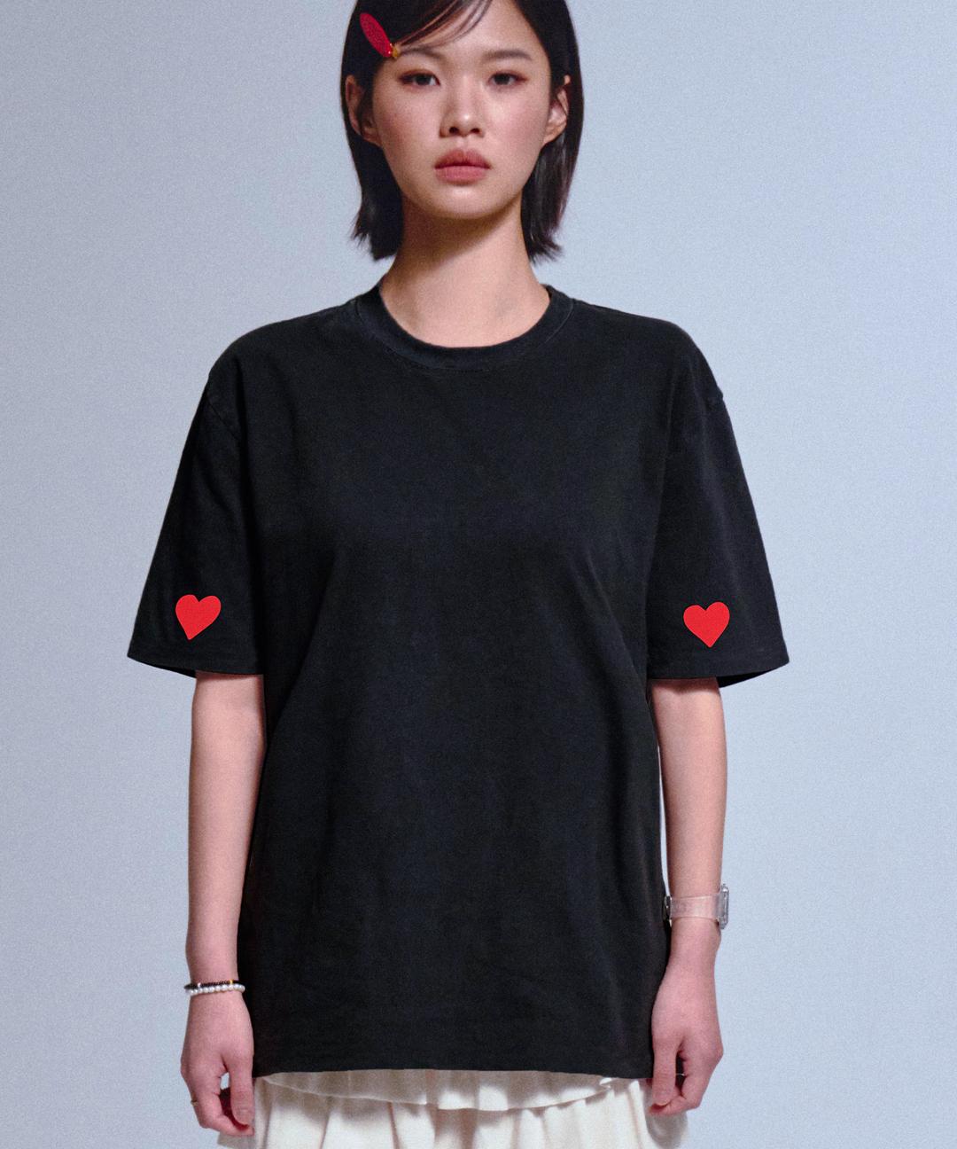 [UNISEX]슬리브하트  반팔티_4color