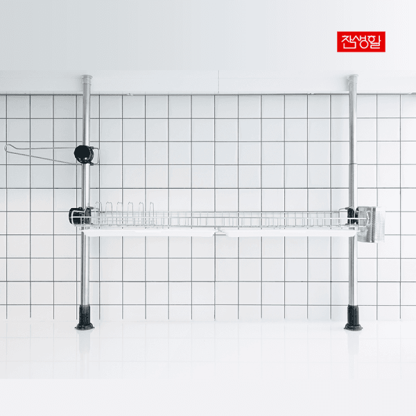 기둥식 스텐 와이드 식기건조대 1단 2단