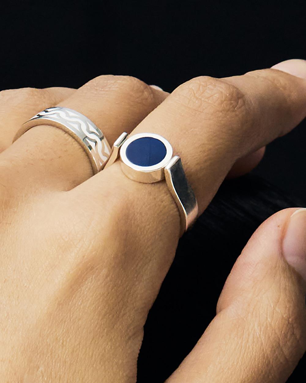 와당 연꽃 오색 반지 Wadang lotus color ring