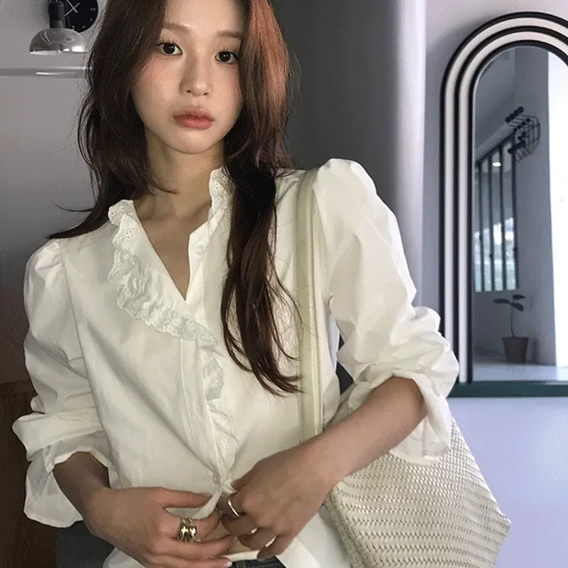 [추천] Morgan lace blouse (2color)