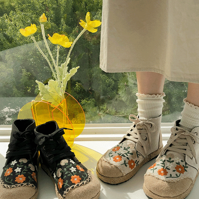 소예 플라워 에스파듀 컨버스 - 3color