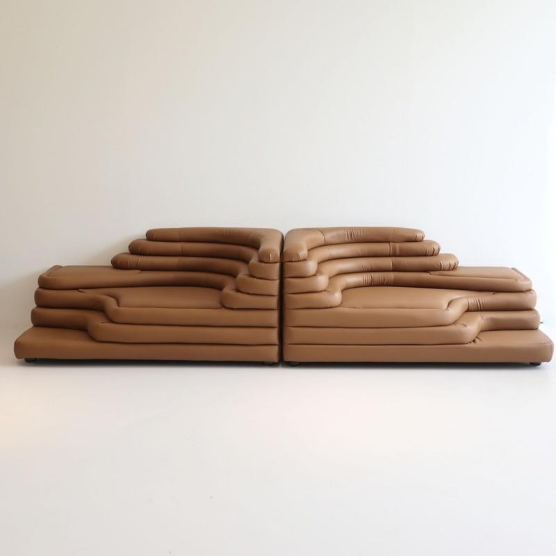 월스와일 컨트롤라인 등고선 드세데 디자인 인테리어 가죽 물결 소파