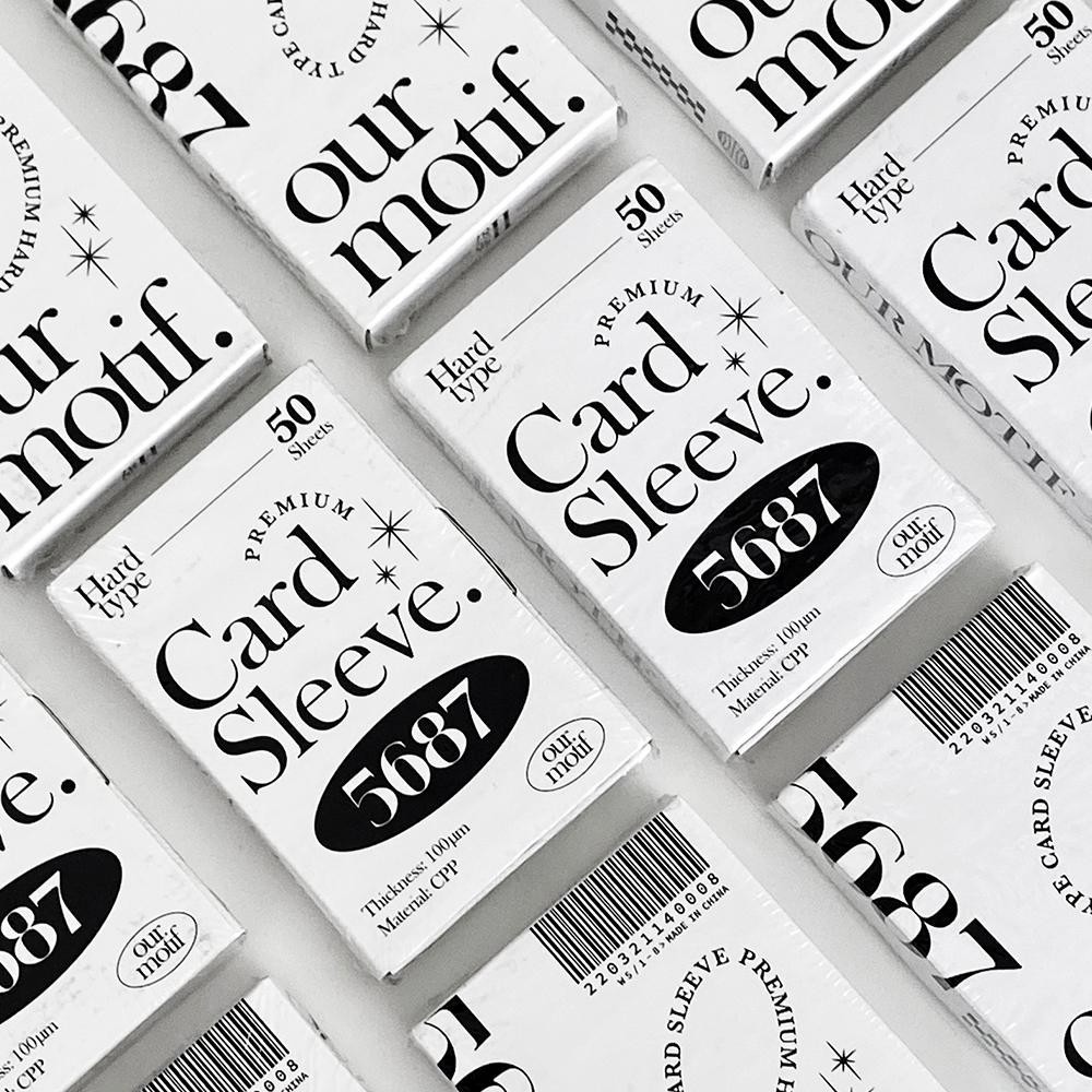 아워모티프 포토카드 포카 슬리브 하드슬리브 5687 50매