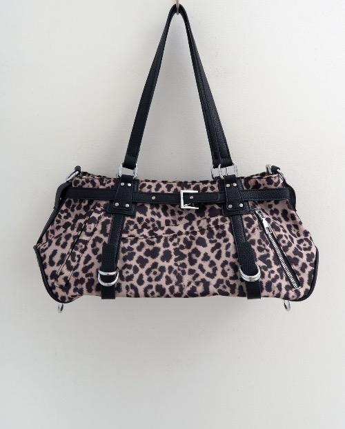 y2k belt leopard bag