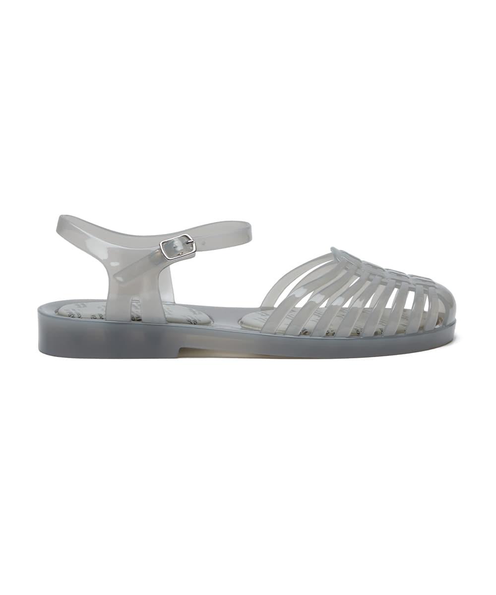 [NEW 10%] GLAIR STRAPPY SANDALS(CLEAR) - LIGHT GREY