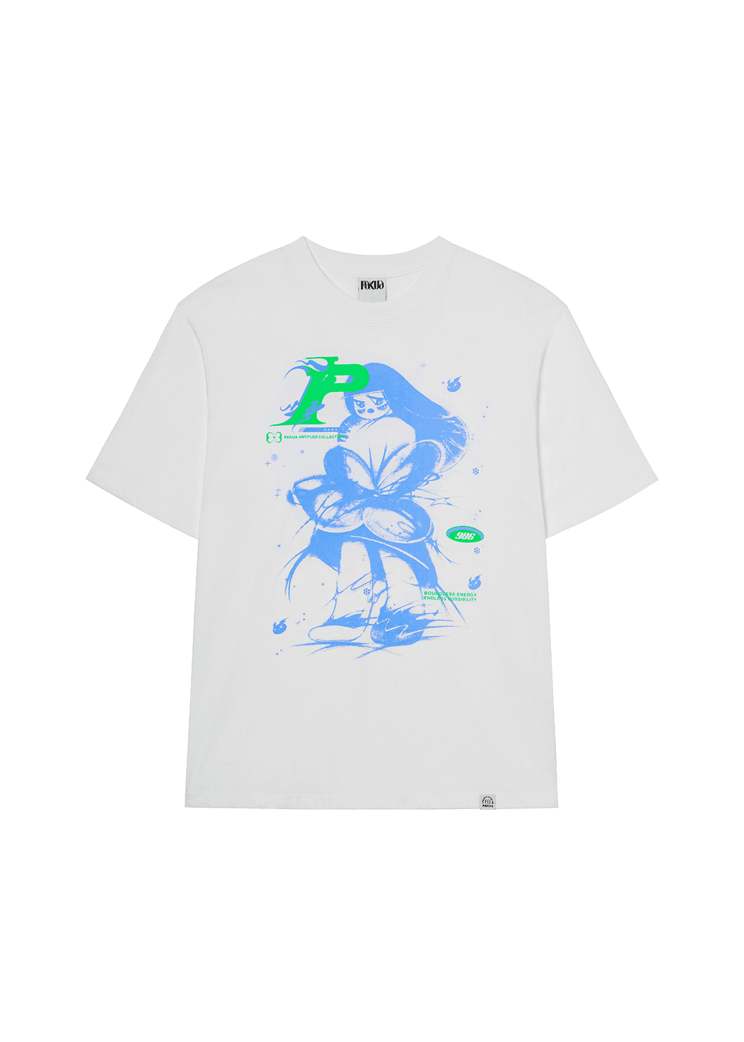 BLUE GIRL T-SHIRTS_WHITE