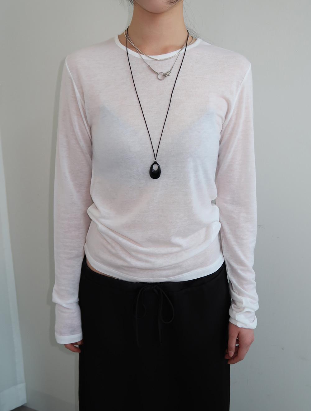 Silky Fluid Tencel Round Tee