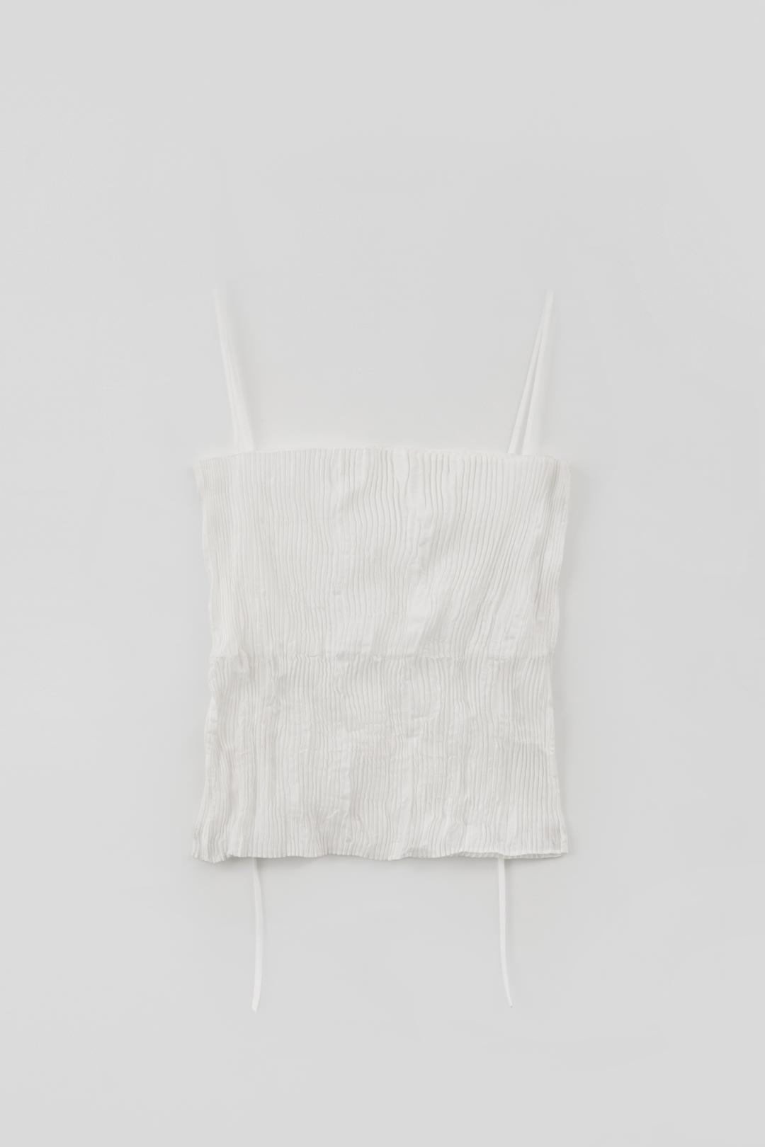 Pleats Bustier_Ivory