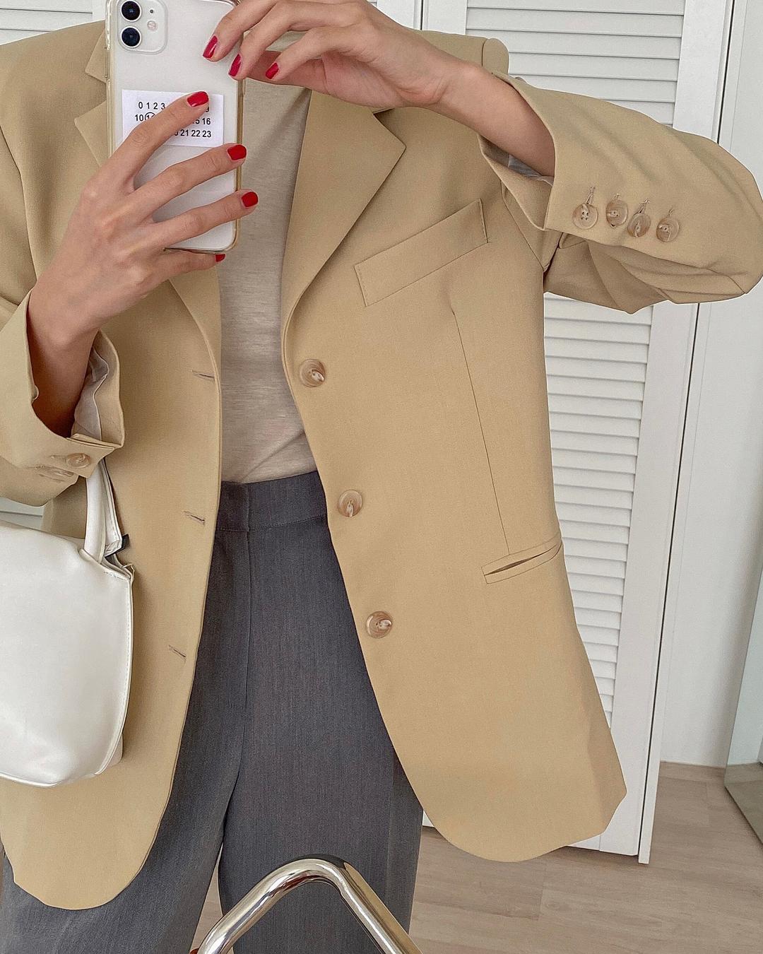 [Loing] 히어 쓰리버튼 자켓 / 5color