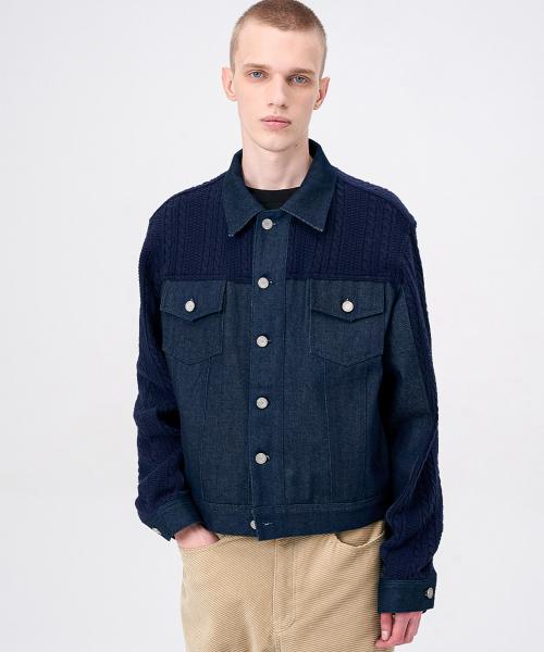 Zinnia Mix Jacket-NAVY(RENEWAL)