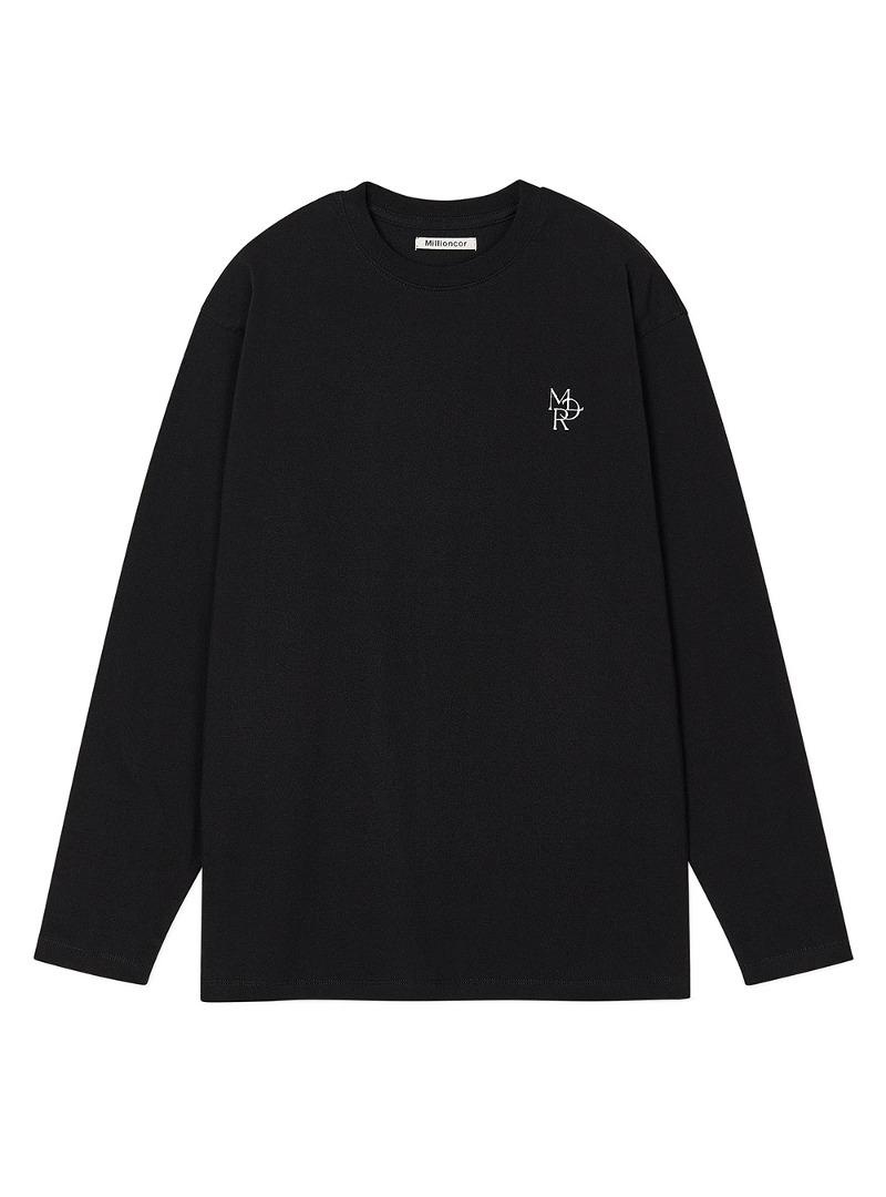 [5533] 유니섹스 스탠다드 롱 슬리브 티셔츠 (블랙)
