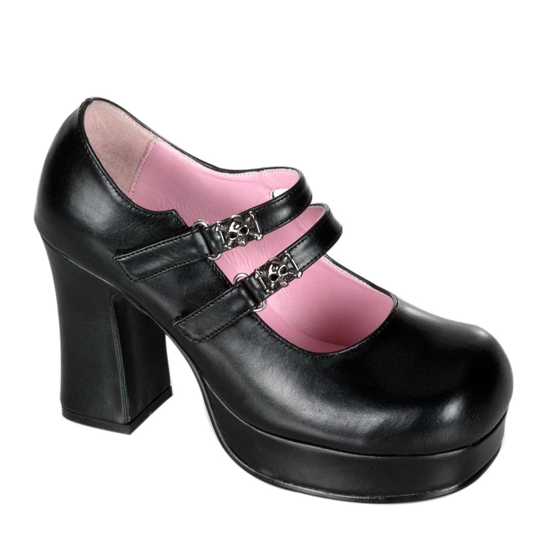 Gothika-09 - Black Vegan Leather / 10