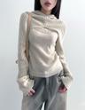 wool hood knit set