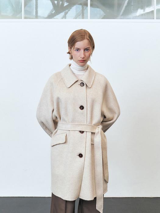 [단독기획] RTF CAMEL HAIR HALF HAND MADE COAT_OATMEAL