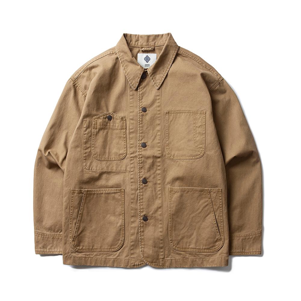 [ESFAI] RAILROAD WORK JACKET (CAMEL)