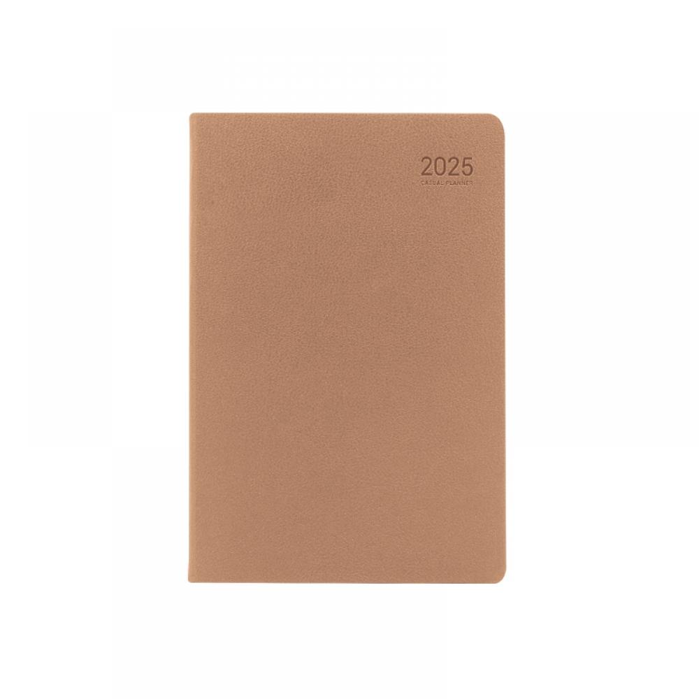 25년 캐주얼 플래너 위클리 32절 내추럴브라운
