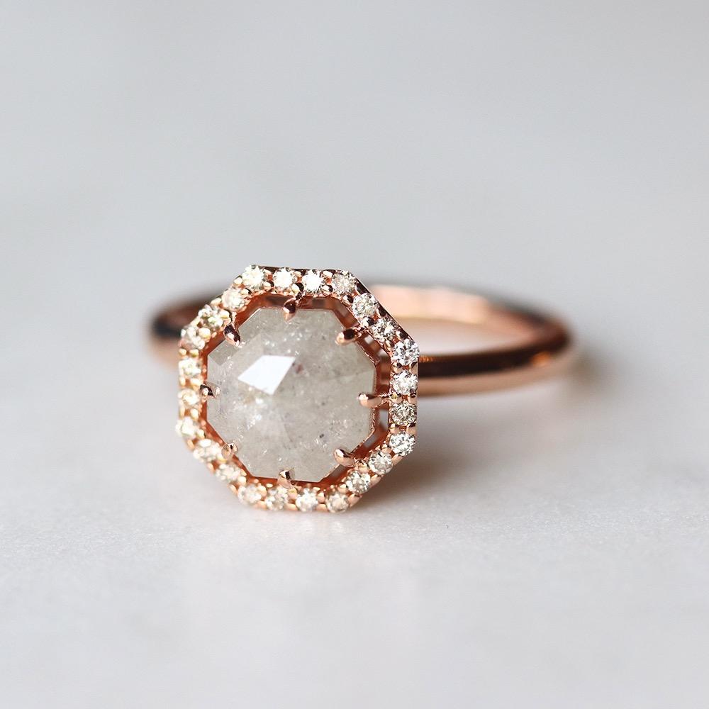 velvet moon rough diamond ring