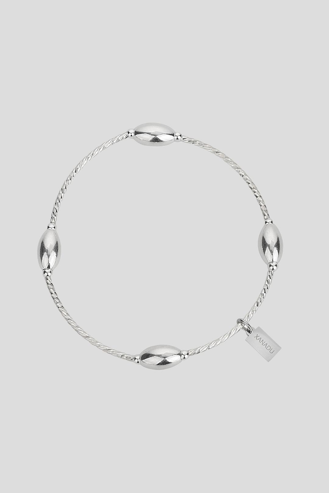 SILVER OVAL BRACELET