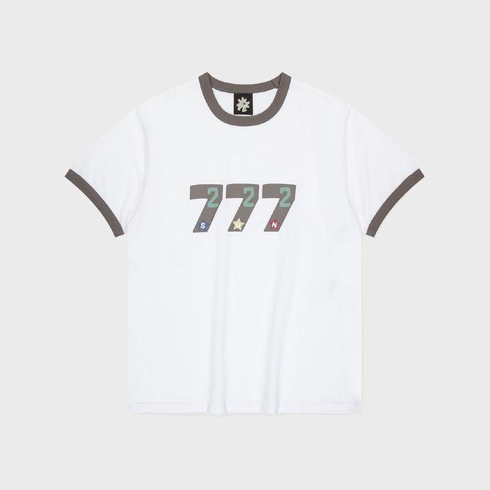 777 Ringer Tee White