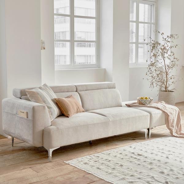 본 생활방수 아쿠아텍스 패브릭 소파 3인 (2colors)